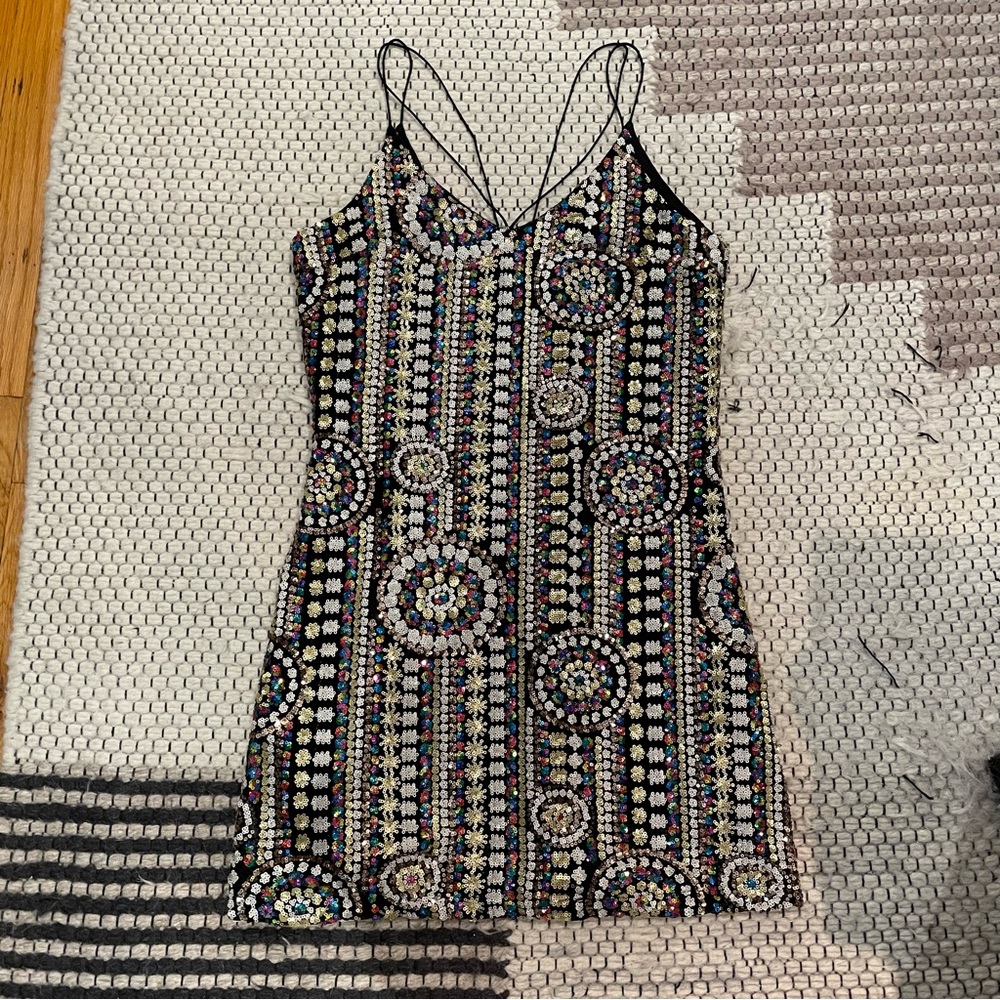 Akira Chicago Black Label Sequin Party Dress
